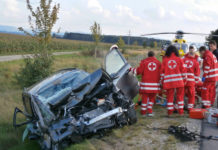 Schwerer Verkehrsunfall auf der B309