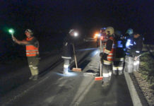 Kilometerlange Ölspur in Plaik